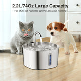 Purrlap Stainless Steel Cat Water Fountain