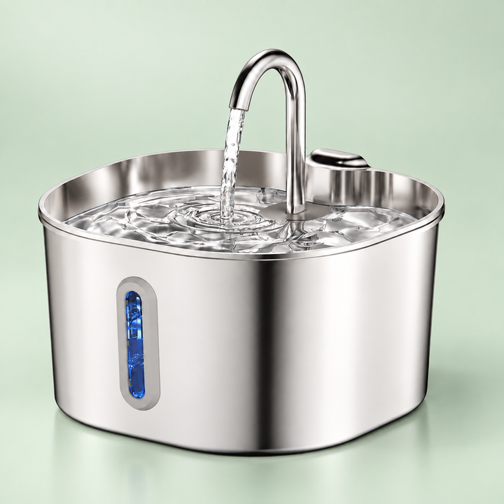 Stainless steel cat water fountain